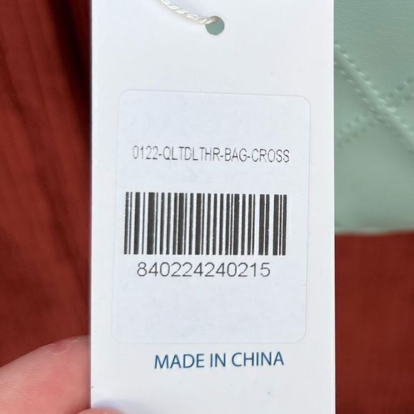 NWT Simply Southern Women's Quilted Leather Crossbody‎ Bag Mint - Picture 5 of 7